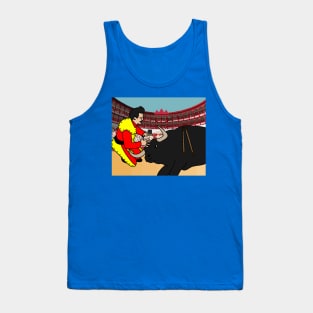 Arena Bullfight Torero Bull Tank Top